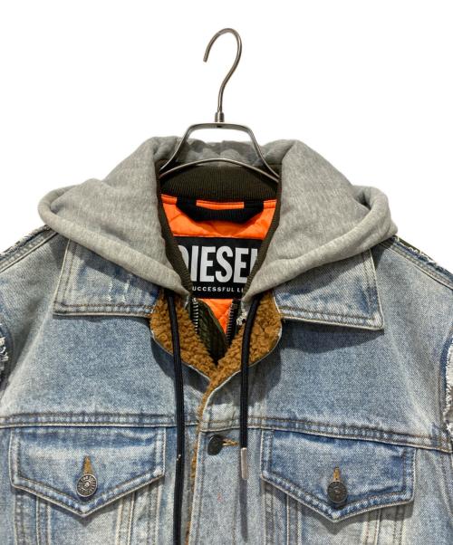 DIESEL（ディーゼル）DIESEL (ディーゼル) W-STORMY JACKET グリーン×ブルー サイズ:Lの古着・服飾アイテム