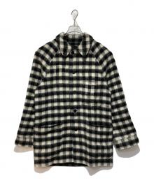 ALEXANDER WANG（アレキサンダー・ワン）の古着「モヘア混チェックコート」｜ブラック