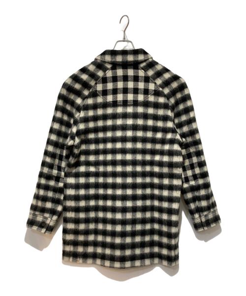 ALEXANDER WANG（アレキサンダー・ワン）ALEXANDER WANG (アレキサンダー・ワン) モヘア混チェックコート ブラック サイズ:46の古着・服飾アイテム