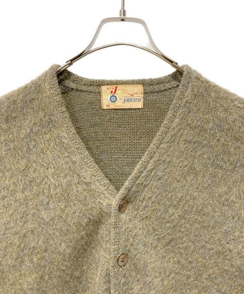 BIG J by JANTZEN（ビッグバイジャンセン）BIG J by JANTZEN (ビッグバイジャンセン) モヘアカーディガン グリーン サイズ:42の古着・服飾アイテム