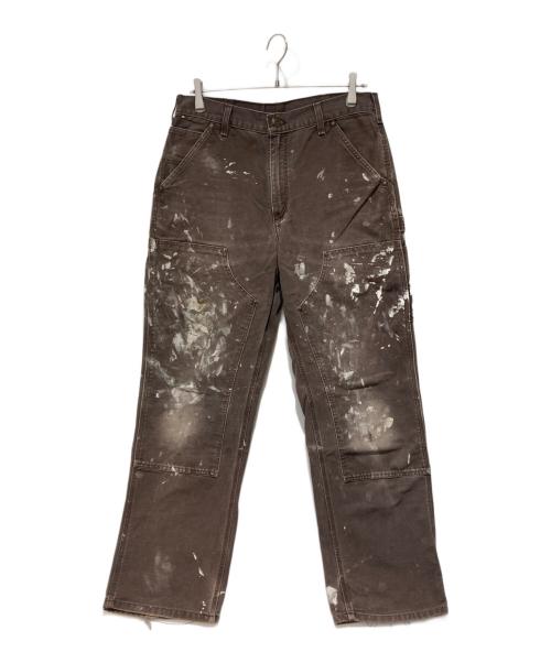 CarHartt（カーハート）CarHartt (カーハート) ダブルニーワークパンツ ブラウン サイズ:81ｃｍ（３２）の古着・服飾アイテム