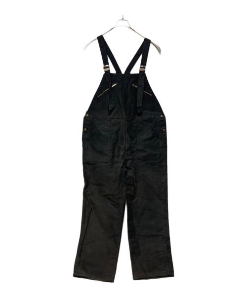 Adolphe Lafont（アドルフラフォン）Adolphe Lafont (アドルフラフォン) モールスキンオーバーオール ブラック サイズ:66の古着・服飾アイテム