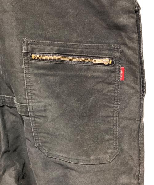 Adolphe Lafont（アドルフラフォン）Adolphe Lafont (アドルフラフォン) モールスキンオーバーオール ブラック サイズ:66の古着・服飾アイテム