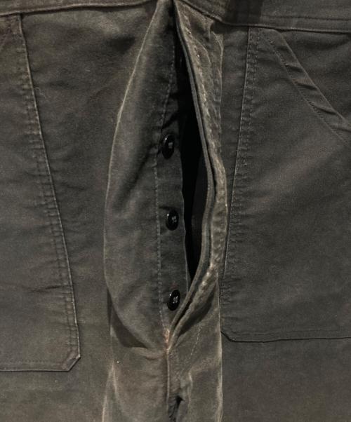 Adolphe Lafont（アドルフラフォン）Adolphe Lafont (アドルフラフォン) モールスキンオーバーオール ブラック サイズ:66の古着・服飾アイテム