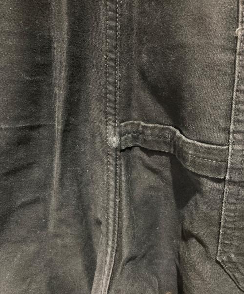 Adolphe Lafont（アドルフラフォン）Adolphe Lafont (アドルフラフォン) モールスキンオーバーオール ブラック サイズ:66の古着・服飾アイテム