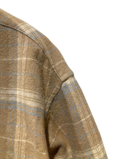 PENDLETON（ペンドルトン）PENDLETON (ペンドルトン) オープンカラーウールボードシャツ ベージュ サイズ:XLの古着・服飾アイテム