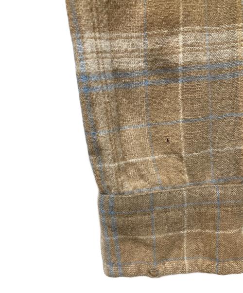 PENDLETON（ペンドルトン）PENDLETON (ペンドルトン) オープンカラーウールボードシャツ ベージュ サイズ:XLの古着・服飾アイテム