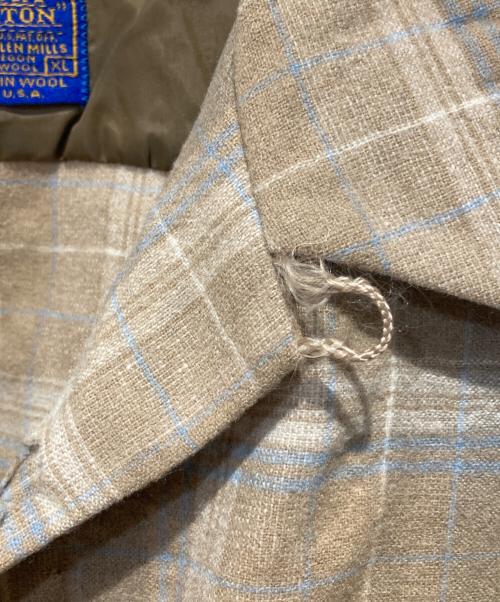 PENDLETON（ペンドルトン）PENDLETON (ペンドルトン) オープンカラーウールボードシャツ ベージュ サイズ:XLの古着・服飾アイテム