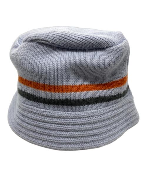 stussy（ステューシー）stussy (ステューシー) クラッシャーハット ブルー×オレンジの古着・服飾アイテム