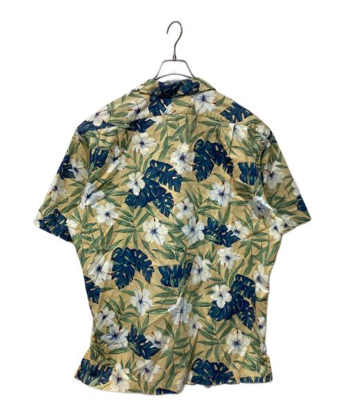 POLO RALPH LAUREN（ポロ・ラルフローレン）POLO RALPH LAUREN (ポロ・ラルフローレン) オープンカラーシャツ ベージュ×ネイビー サイズ:Lの古着・服飾アイテム