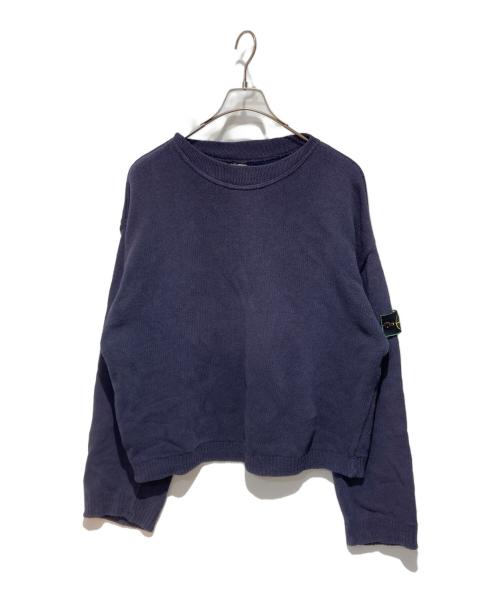 STONE ISLAND（ストーンアイランド）STONE ISLAND (ストーンアイランド) 80’s コットンニット ネイビー サイズ:不明の古着・服飾アイテム