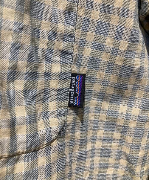 Patagonia（パタゴニア）Patagonia (パタゴニア) 90’s オーバーサイズコットンチェックシャツ グレー×ベージュ サイズ:不明の古着・服飾アイテム