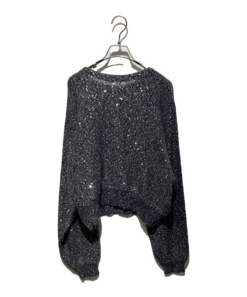 Couture d'adam（クチュールドアダム）COUTURE D'ADAM (クチュールドアダム) スパンコールニット グレー サイズ:38の古着・服飾アイテム