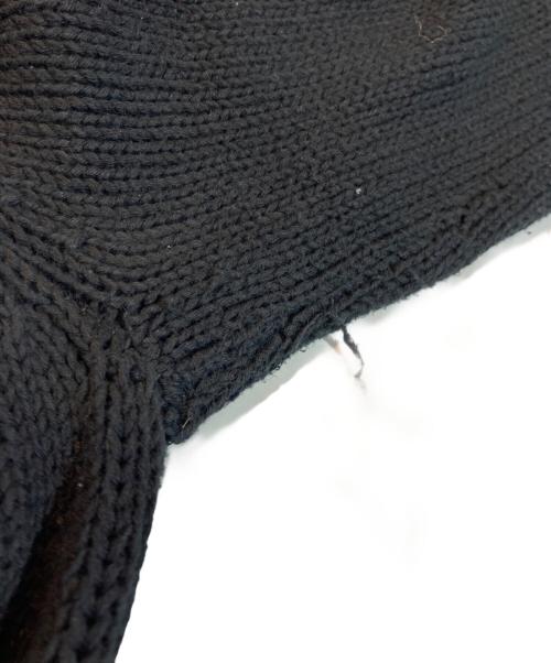 Yohji Yamamoto pour homme（ヨウジヤマモト プールオム）Yohji Yamamoto pour homme (ヨウジヤマモト プールオム) ケーブルアシンメトリーニット ブラック サイズ:Mの古着・服飾アイテム