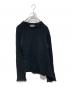 Yohji Yamamoto pour homme（ヨウジヤマモト プールオム）の古着「ケーブルアシンメトリーニット」｜ブラック