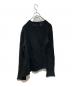 Yohji Yamamoto pour homme (ヨウジヤマモト プールオム) ケーブルアシンメトリーニット ブラック サイズ:M：18000円