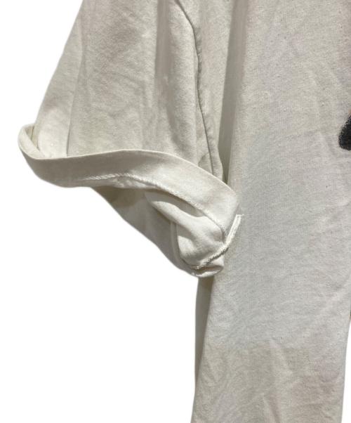 USED（ユーズド）USED (ユーズド) 90’s ドッグプリントTシャツ ホワイト×ブラウン サイズ:不明の古着・服飾アイテム