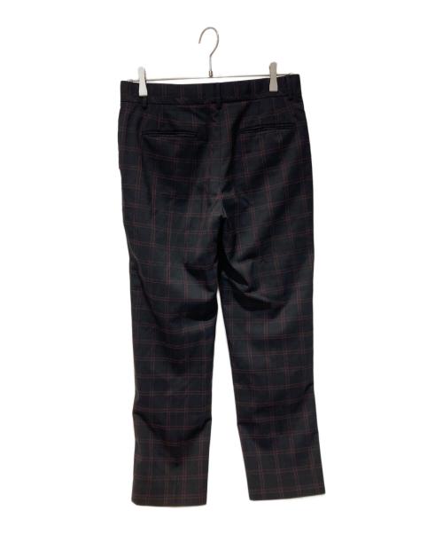 PAUL SMITH（ポールスミス）PAUL SMITH (ポールスミス) 裏地総柄チェックセットアップスーツ ブラック×レッド サイズ:42の古着・服飾アイテム