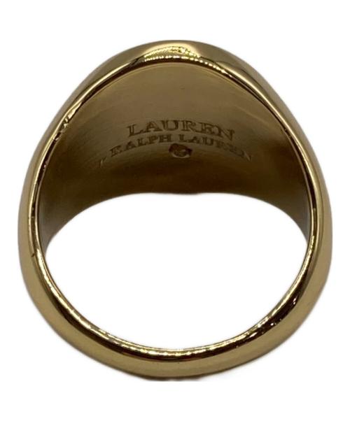 LAUREN RALPH LAUREN（ローレンラルフローレン）LAUREN RALPH LAUREN (ローレンラルフローレン) シグネットリング ゴールド サイズ:なしの古着・服飾アイテム