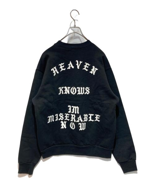 BORN X RAISED（ボーン レイズド）BORN X RAISED (ボーン レイズド) HEAVEN KNOWS CREWNECK ブラック サイズ:Mの古着・服飾アイテム