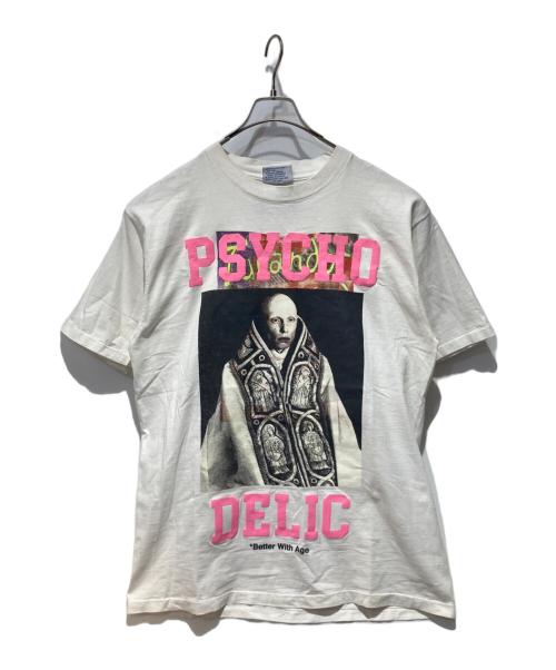 Better With Age（ベターウィズ エイジ）Better With Age (ベターウィズ エイジ) Psycho-Delic T-Shirt ホワイト サイズ:XLの古着・服飾アイテム
