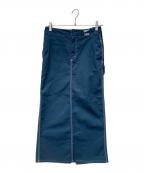 Dickies×KOWGA×carserviceディッキーズ×コウガ×カーサービス）の古着「PAINTER LONG SKIRT」｜ネイビー