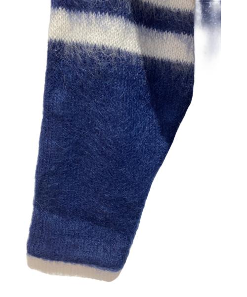 KOWGA（コウガ）KOWGA (コウガ) フットボール モヘヤ ニット ネイビー サイズ:Fの古着・服飾アイテム