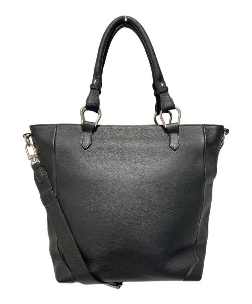 CHAMBORD SELLIER（シャンボール セリエ）CHAMBORD SELLIER (シャンボール セリエ) レザー2WAYショルダーバッグ ブラックの古着・服飾アイテム