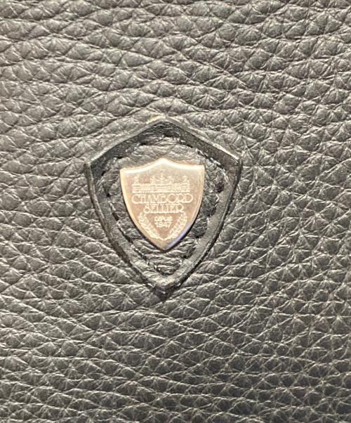 CHAMBORD SELLIER（シャンボール セリエ）CHAMBORD SELLIER (シャンボール セリエ) レザー2WAYショルダーバッグ ブラックの古着・服飾アイテム