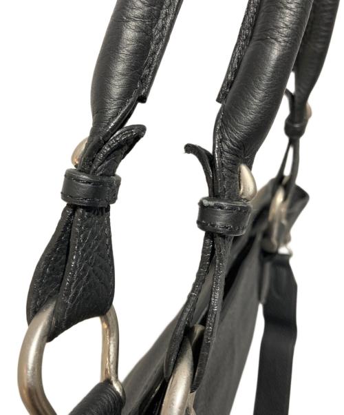 CHAMBORD SELLIER（シャンボール セリエ）CHAMBORD SELLIER (シャンボール セリエ) レザー2WAYショルダーバッグ ブラックの古着・服飾アイテム