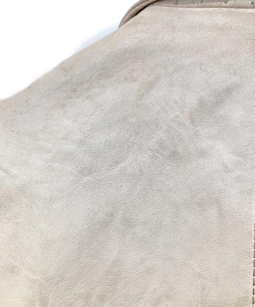 AVIREX（アヴィレックス）AVIREX (アヴィレックス) ライダースジャケット ベージュ サイズ:XLの古着・服飾アイテム