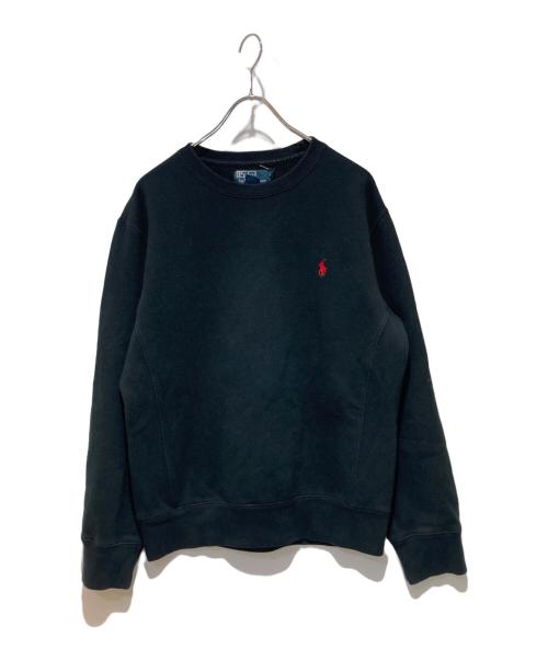 POLO RALPH LAUREN（ポロ・ラルフローレン）POLO RALPH LAUREN (ポロ・ラルフローレン) ロゴスウェット ブラック サイズ:Mの古着・服飾アイテム