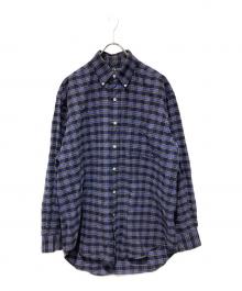 POLO RALPH LAUREN（ポロ・ラルフローレン）の古着「チェックシャツ」｜ネイビー