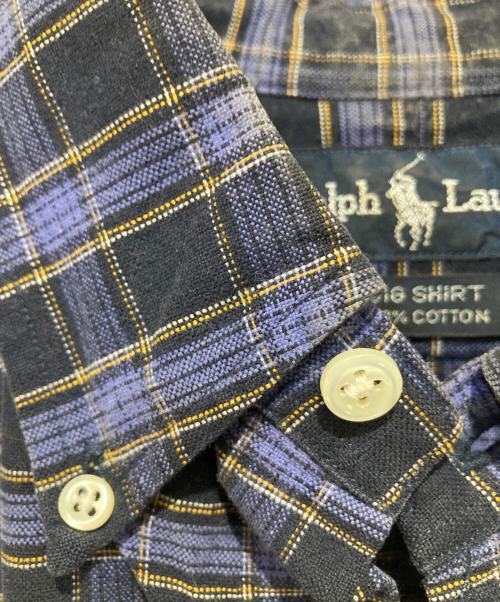 POLO RALPH LAUREN（ポロ・ラルフローレン）POLO RALPH LAUREN (ポロ・ラルフローレン) チェックシャツ ネイビー サイズ:Sの古着・服飾アイテム