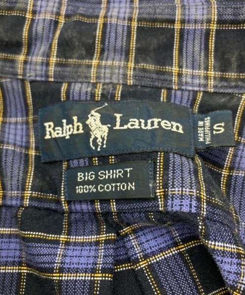 POLO RALPH LAUREN（ポロ・ラルフローレン）POLO RALPH LAUREN (ポロ・ラルフローレン) チェックシャツ ネイビー サイズ:Sの古着・服飾アイテム