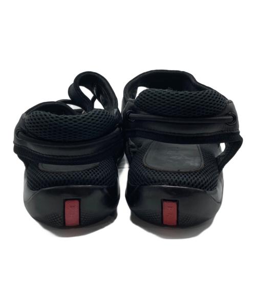 PRADA SPORTS（プラダスポーツ）PRADA SPORTS (プラダスポーツ) ドローコードスポ-ツサンダル ブラック サイズ: 5 1/2の古着・服飾アイテム