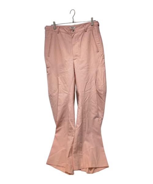 CMMAWEAR（コマウェア）cmmawear (コマウェア) ジッパーデザインパンツ ピンク サイズ:Lの古着・服飾アイテム