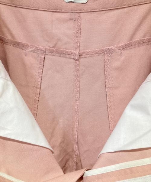 CMMAWEAR（コマウェア）cmmawear (コマウェア) ジッパーデザインパンツ ピンク サイズ:Lの古着・服飾アイテム