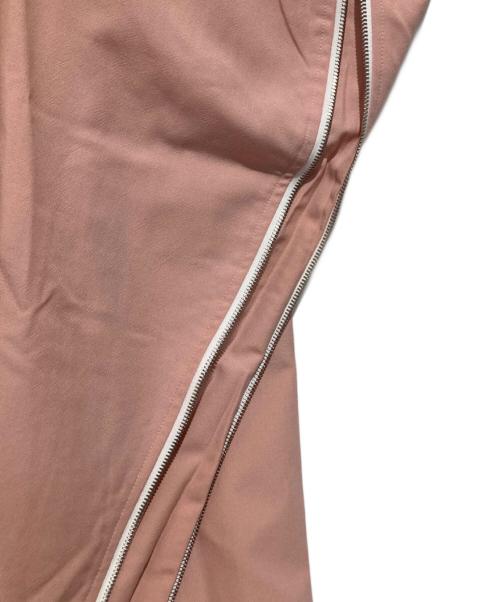 CMMAWEAR（コマウェア）cmmawear (コマウェア) ジッパーデザインパンツ ピンク サイズ:Lの古着・服飾アイテム