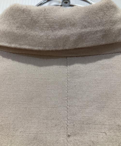 evam eva（エヴァムエヴァ）evam eva (エヴァムエヴァ) Bamboo Linen Jacket アイボリー サイズ:１の古着・服飾アイテム