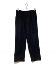 evam eva（エヴァムエヴァ）の古着「Cotton Wool Wide Pants」｜ブラック