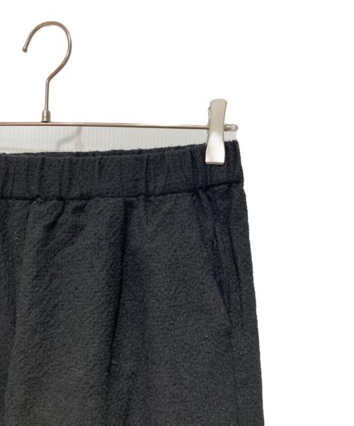 evam eva（エヴァムエヴァ）evam eva (エヴァムエヴァ) Cotton Wool Wide Pants ブラック サイズ:1の古着・服飾アイテム