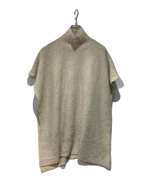 evam eva（エヴァムエヴァ）evam eva (エヴァムエヴァ) Yak Poncho アイボリー サイズ:FREEの古着・服飾アイテム