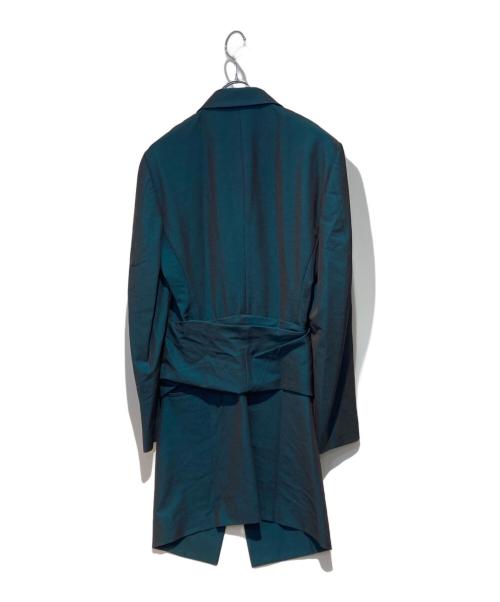 ISSEY MIYAKE（イッセイミヤケ）ISSEY MIYAKE (イッセイミヤケ) テーラードコート グリーン サイズ:Ｌの古着・服飾アイテム