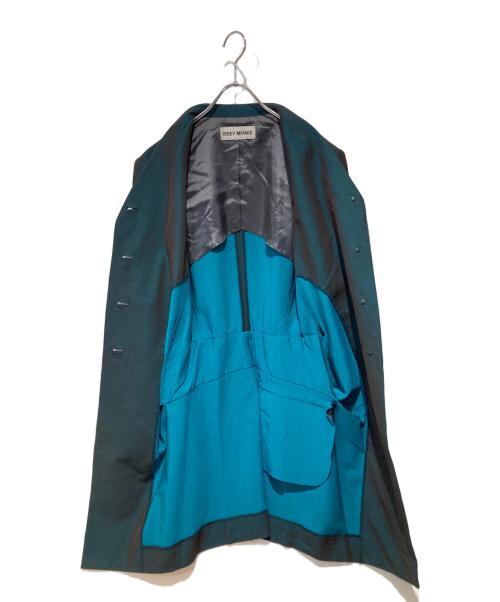 ISSEY MIYAKE（イッセイミヤケ）ISSEY MIYAKE (イッセイミヤケ) テーラードコート グリーン サイズ:Ｌの古着・服飾アイテム