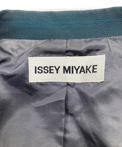 ISSEY MIYAKE（イッセイミヤケ）ISSEY MIYAKE (イッセイミヤケ) テーラードコート グリーン サイズ:Ｌの古着・服飾アイテム