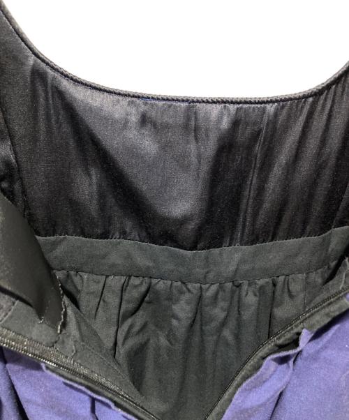 DRAWER（ドゥロワー）Drawer (ドゥロワー) ノースリーブ・キャミソールワンピース ブラック×ネイビー サイズ:不明の古着・服飾アイテム