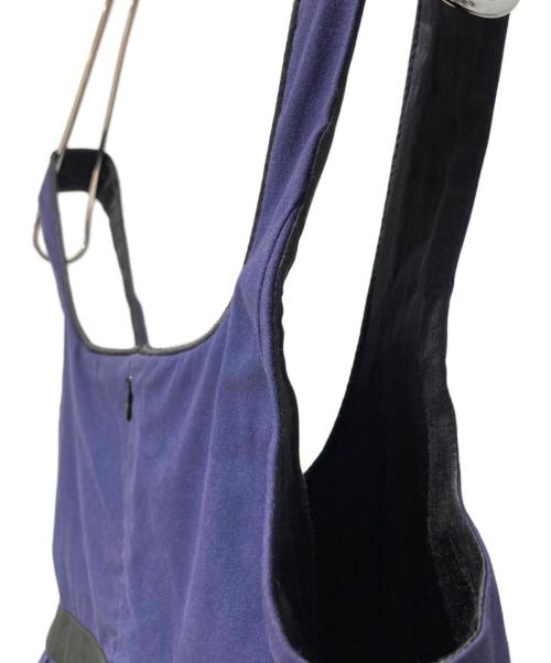 DRAWER（ドゥロワー）Drawer (ドゥロワー) ノースリーブ・キャミソールワンピース ブラック×ネイビー サイズ:不明の古着・服飾アイテム