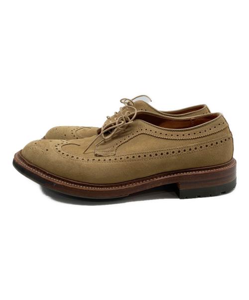 Alden（オールデン）ALDEN (オールデン) スエード ウイングチップシューズ ベージュ サイズ:8Dの古着・服飾アイテム
