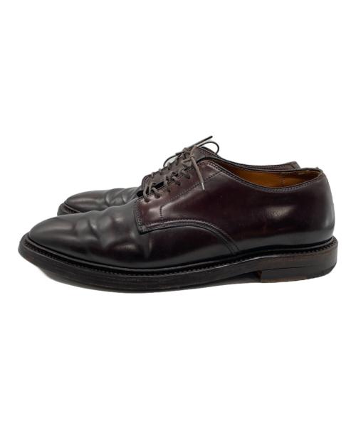 Alden（オールデン）ALDEN (オールデン) SHIPS (シップス) コードバン プレーントゥ レザーシューズ バーガンディー サイズ:8　1/2Eの古着・服飾アイテム